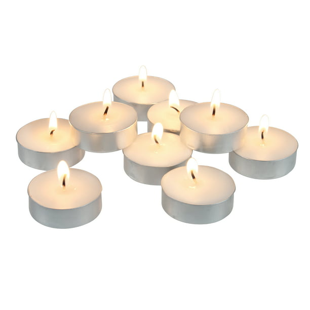 Citronella Scented Tea Light Candles Mega Candles Set of 100 Yellow 